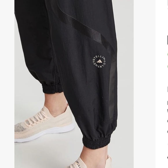 adidas by Stella McCartney Grey Recycled Nylon Sport Pants Joggers XS - Picture 6 of 7